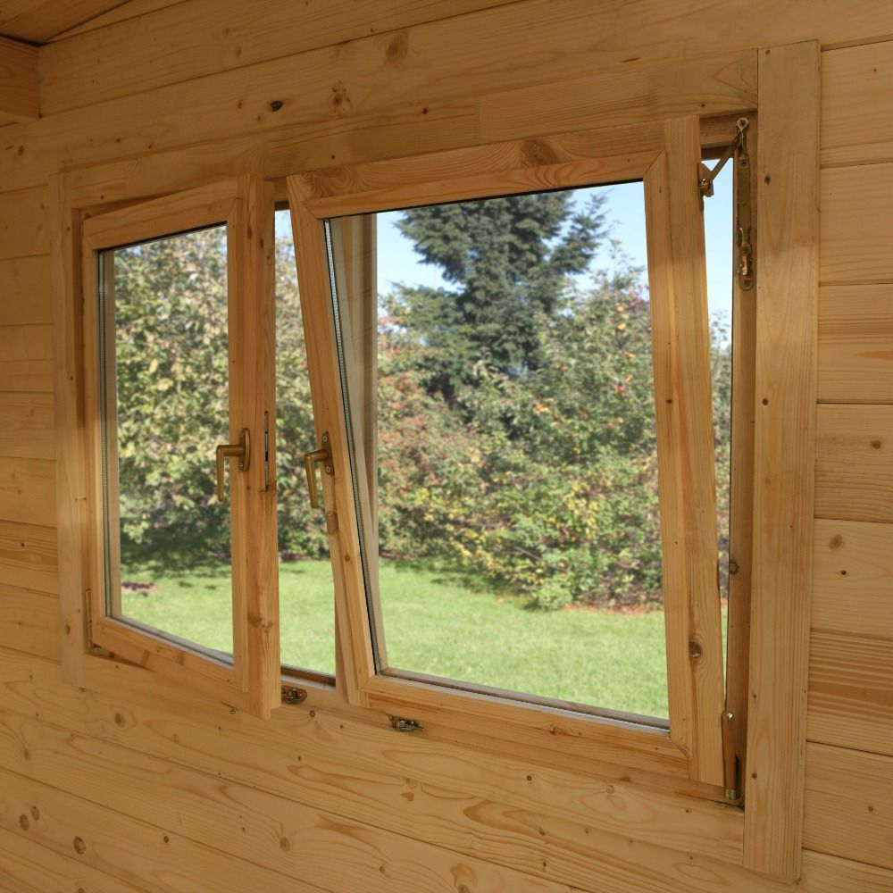Melbury 4m X 3m Log Cabin - Double Glazed With 34kg Felt (Direct Delivery)
